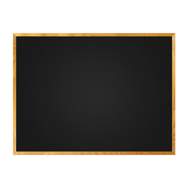 AARCO No Black Chalkboard Solid Wood Chalkboard, 3' H x 4' W
