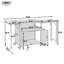Chariot de barbecue pliable pour îlot de cuisine pour l'extérieur avec plateau en acier inoxydable, support à déchets, grand rangement et roues verrouillables-133225492