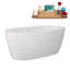 Baignoire autoportante 59 "avec drain interne Streamline-101687452