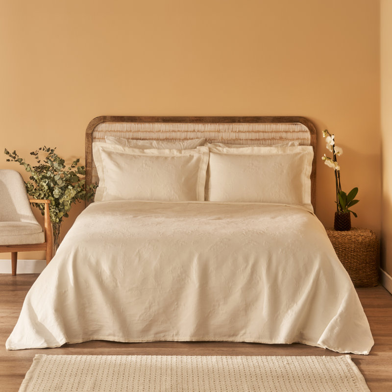Ensemble de couvre-lit exclusif en coton jacquard
