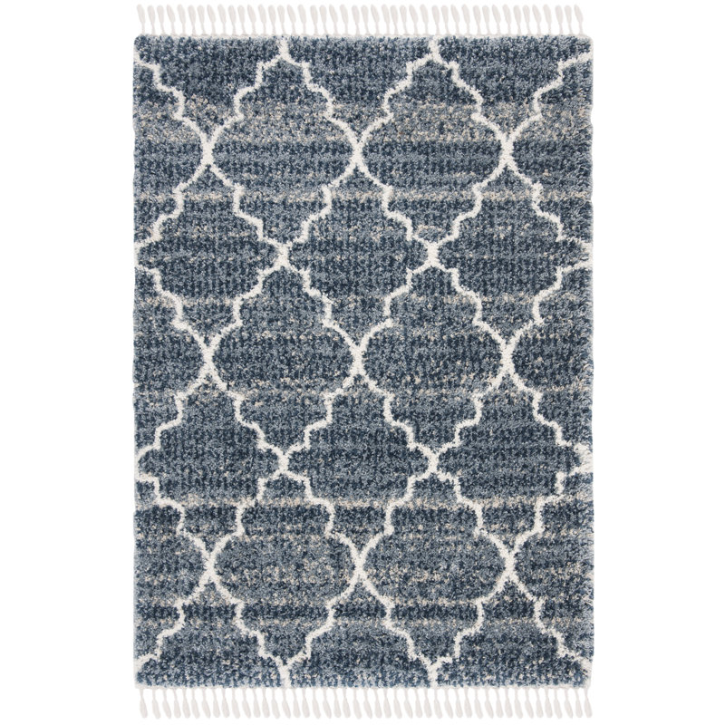 Chilson Shag Performance Geometric Rug, Rectangle 4' x 6'