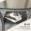 Rattan Coffee Table With Storage Shelf, Water-Resistant And Durable For Indoor And Outdoor Use