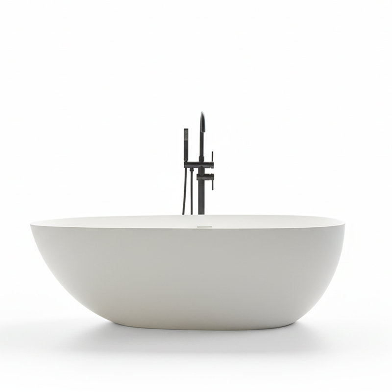 Baignoire de trempage autoportante 66,92 po x 32,28 po