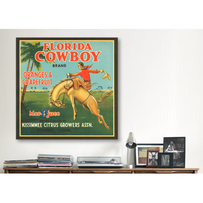 Publicité rétro sur toile «Florida Cowboy Oranges and Grapefruit»