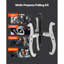 Gear Puller Set, 3 in/4 in/6 in/8 in 3 Jaw Bearing Puller with Reversible Jaws, 2 Jaw/3 Jaw Pulley Puller Tool, 4 PCS Heavy Duty Bearing Puller Tool Kit for Pulley Gear Bearing Flywheel Removal