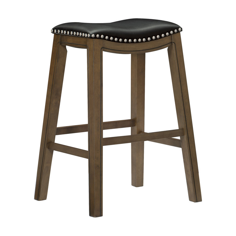 Tabouret Zackery, Noir, Tabouret de bar (siège d'une hauteur de 30,5 po)