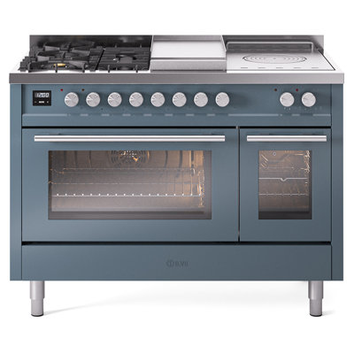 Cuisinière à double carburant ILVE ProfessionalPlus II 48, boutons