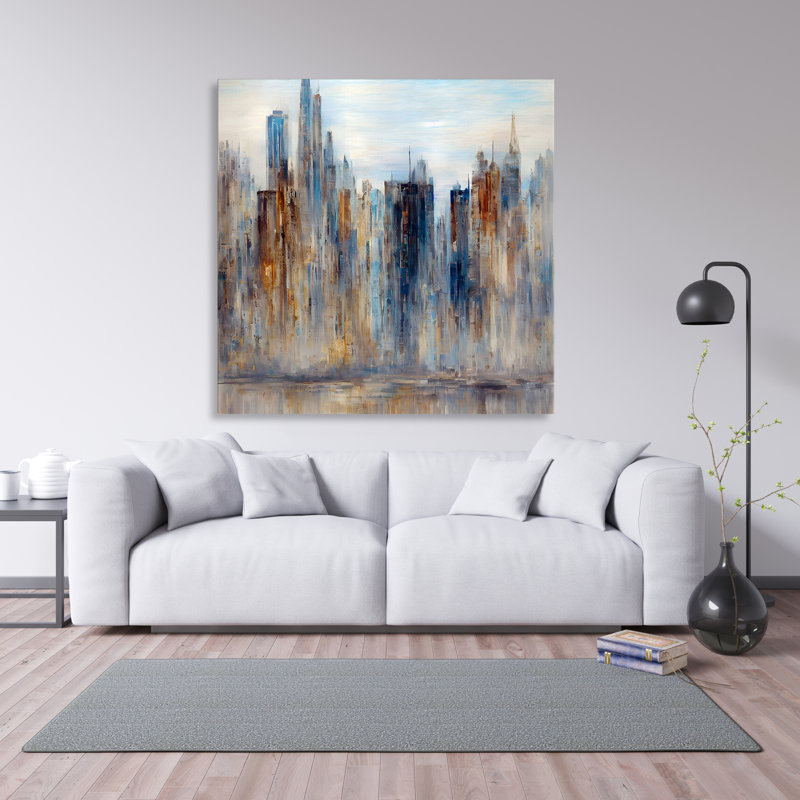 Dubai Skyline, 24" H x 24" W