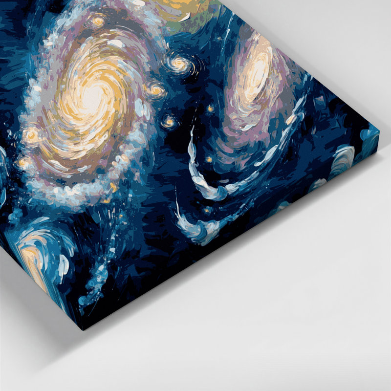 Art mural sur toile Space Stephans Quintet, H 20 po x l 24 po