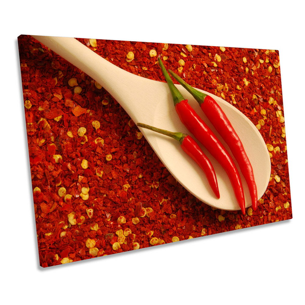 Kitchen Spices Chilli Red Herbs - Wrapped Canvas Print