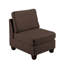 Black Coffee Modular - 3 pièces, fauteuil en tissu d'aspect lin avec structure en bois 3 pièces, teinte et assise