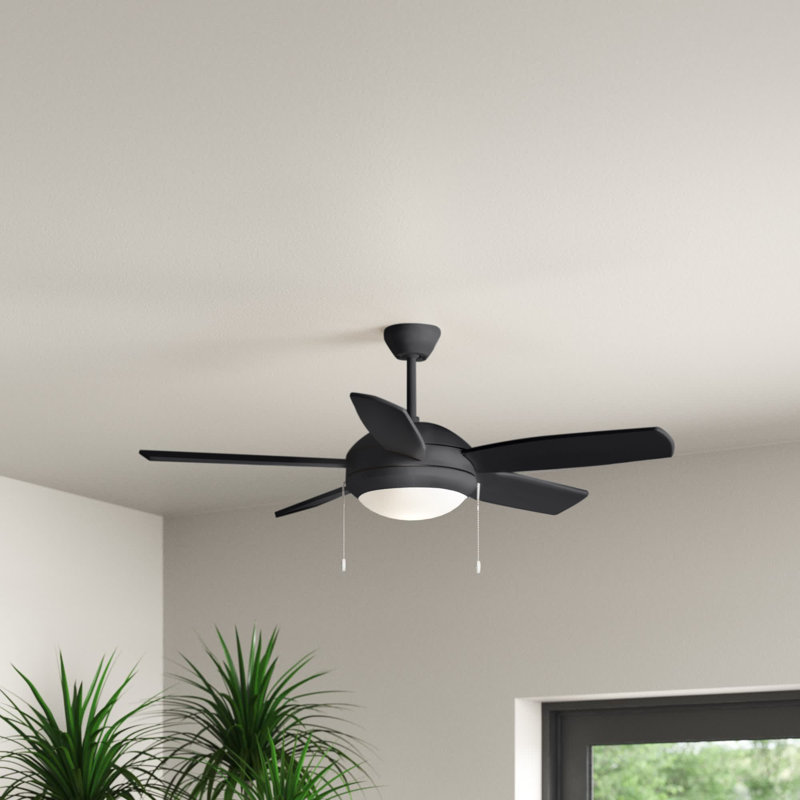 Stoller 44'' Ceiling Fan with LED Lights, Matte Black, LED
