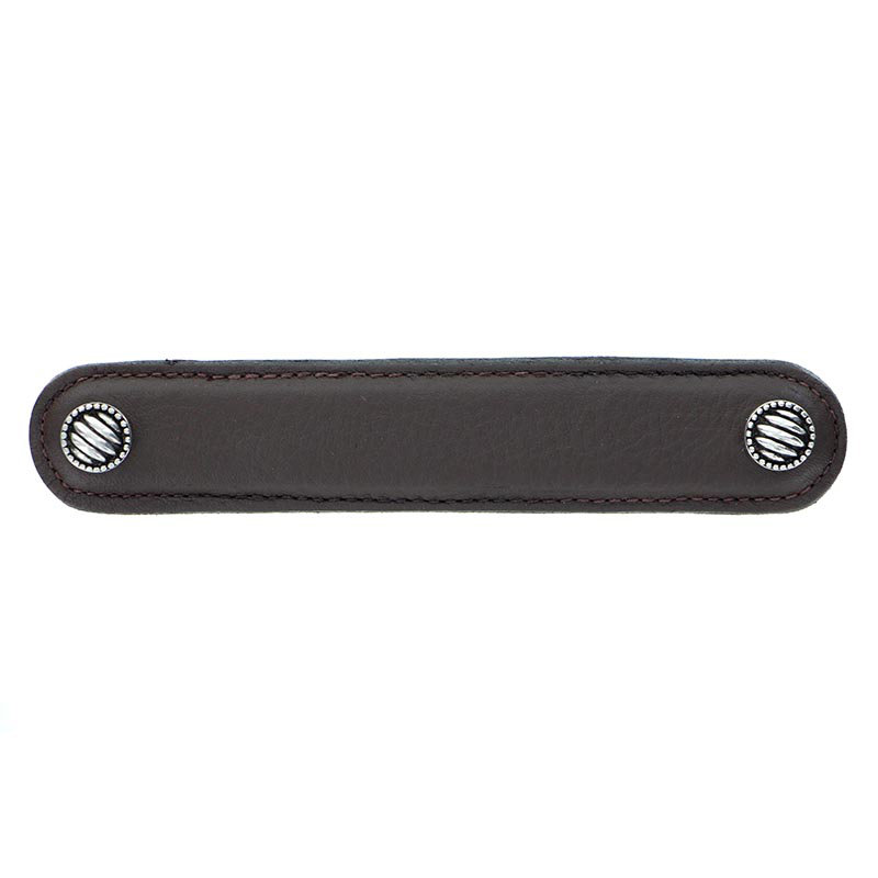 Sanzio Lines and Dots 6'' Center to Center Bar Pull, 4", Antique Brass, Dark Bronze