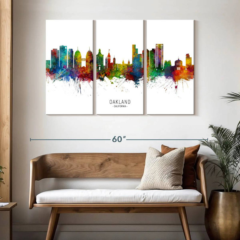 Oakland, Californie, horizon I, H 32 po x l 50 po