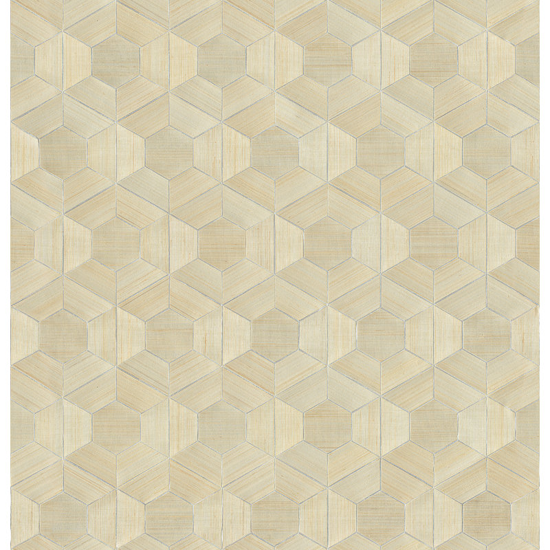Loom Geometric Grass Cloth Wallpaper Roll