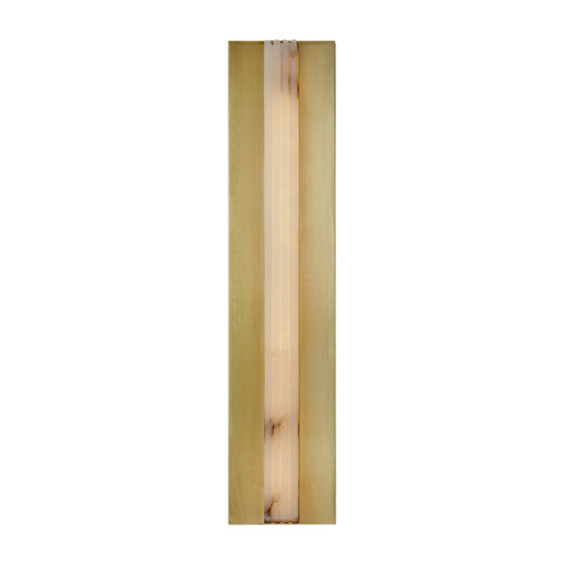 Kismet 1 - Light LED Bath Bar, Vintage Brass