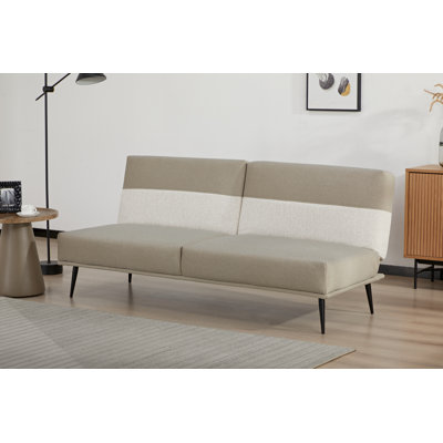 3 - Seater Split - Back Convertible Sofa Bed With Solid Wood Frame