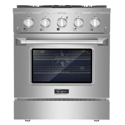Empava 30" 4.2 Cubic Feet Slide-In Range
