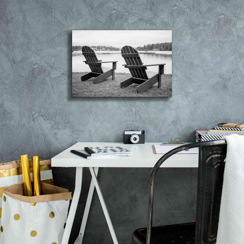 «Relaxing at the Lake» par Edward M. Fielding, estampe numérique sur toile, H 12 po x l 18 po x P 0,75 po