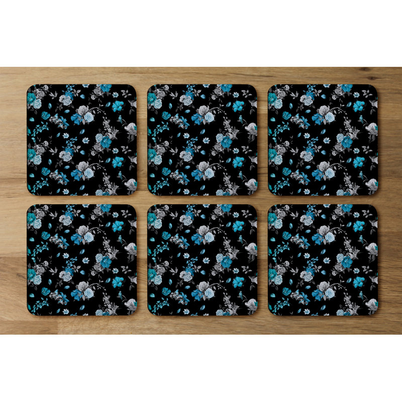 Square 6 Piece Coaster Set