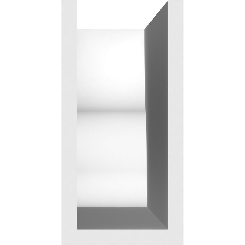 4"W x 8"H x 36"L Standard Greensboro Architectural Grade PVC Rafter Tail, 8"H x 4"W x 36"D
