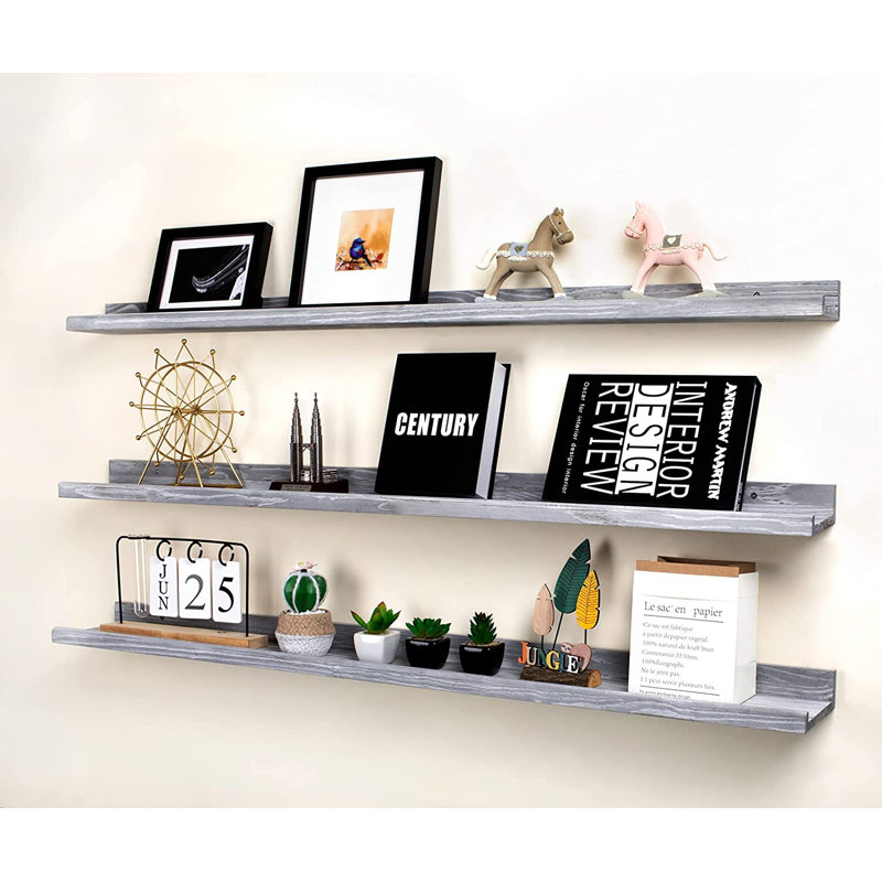3 Piece Wood Floating Shelf