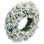 One Allium Way® 36" Flocked Utica Fir Artificial Wreath with 100 Warm White LED Mini Lights