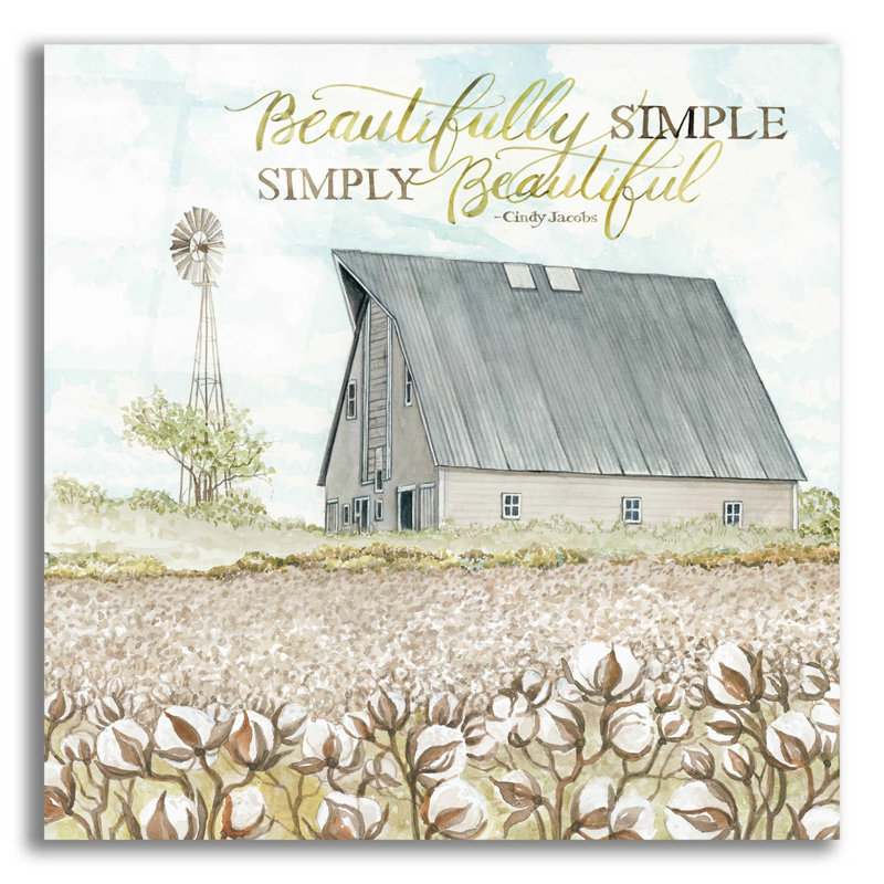«Beautifully Simple» par Cindy Jacobs - impression sans cadre, H 12 po x l 12 po x P 0,13 po