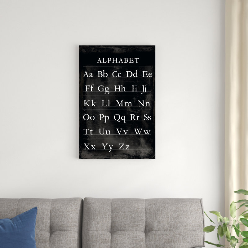 " Alphabet Chart " by Vision Studio, 18" H x 12" W