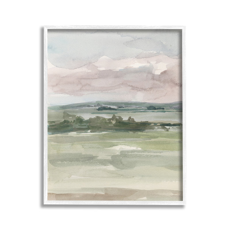 Abstrait, paysage urbain, giclée, art par Ethan, Giclée encadrée blanc bord de mer, H 30 po x l 24 po