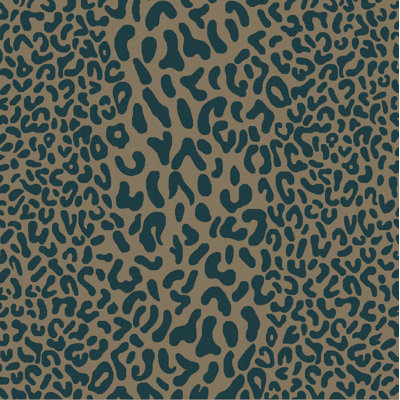 Elsberry Animal Print Handmade Tufted Wool Teal Area Rug
