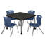 Ensemble de table de salle à manger et de chaises Kee-73412821-93832724-93832727