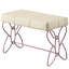 Banc capitonné avec motif papillon et revêtement en similicuir, option de siège polyvalente et élégante.