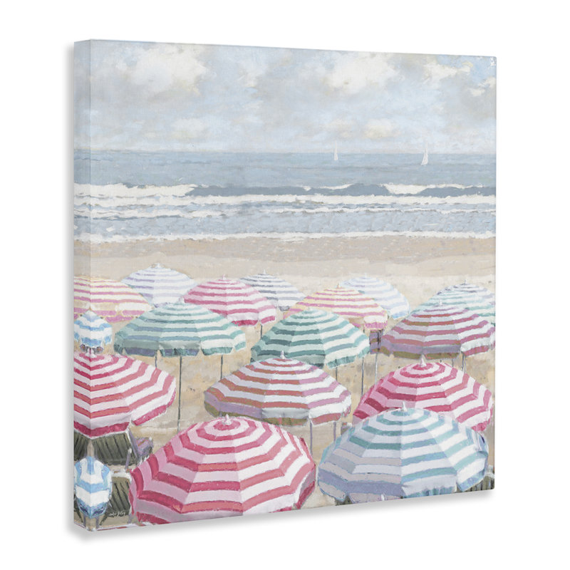 Toile brillante de parasols de plage, design par Amber Sterling, H 24 po x l 24 po
