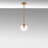 Vintage-Inspired Chandelier, Copper Finish, 5.9 x 5.9 x 24.0 inches | Metal Body, Glass Cap, E14 Socket (Max 40W), 4.7 inches Base Plate | Elegant Scandinavian Design for Modern Home Décor, Glam Lighting Fixture-132742045