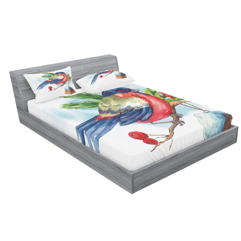 Microfiber Sheet Set, Queen Sheet Set with Fitted Sheet