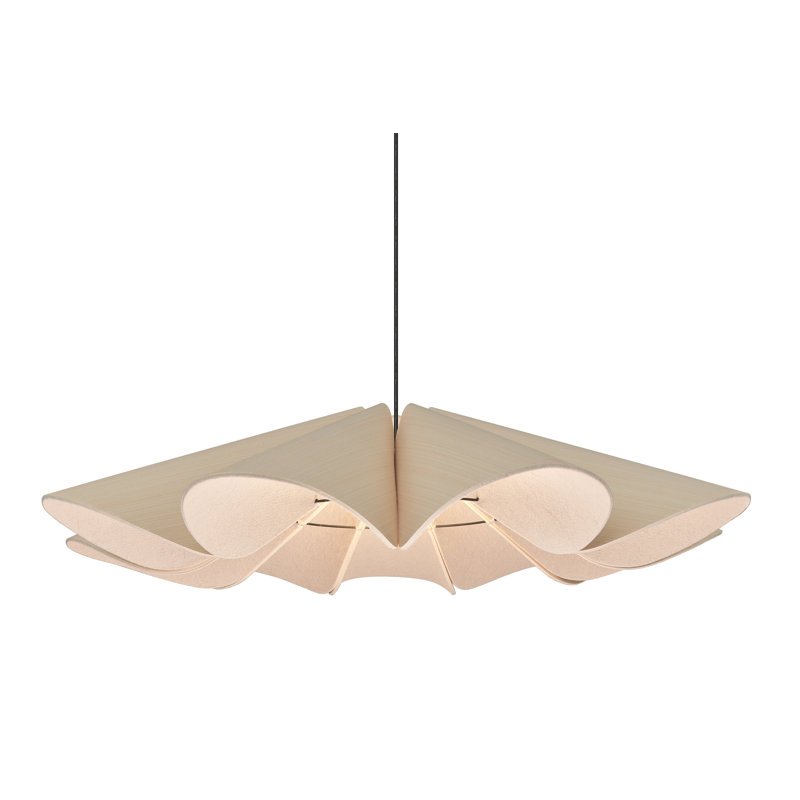 Luminaire suspendu Delfina, Cendré