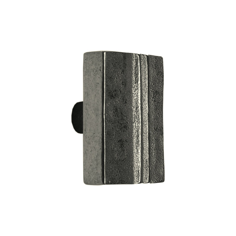 Marrakesh Bronze Rectangular Knob, Silicon Bronze Dark Lustre