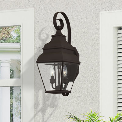 Lanterne murale d'extérieur à 2 ampoules H 21,5 po Anousha
