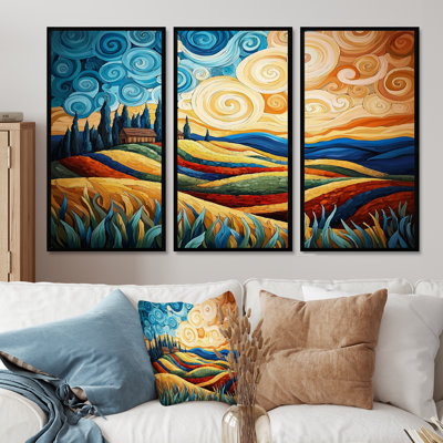Ensemble de salon Whispering Vista Of The Country Field I - Prairies Wall Art