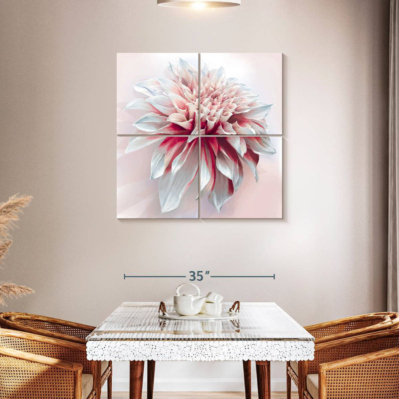 Harnek Red White Dahlia