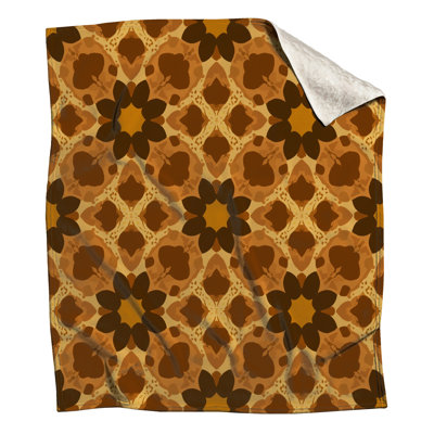 Brown Kaleidoscope Motif Blankets
