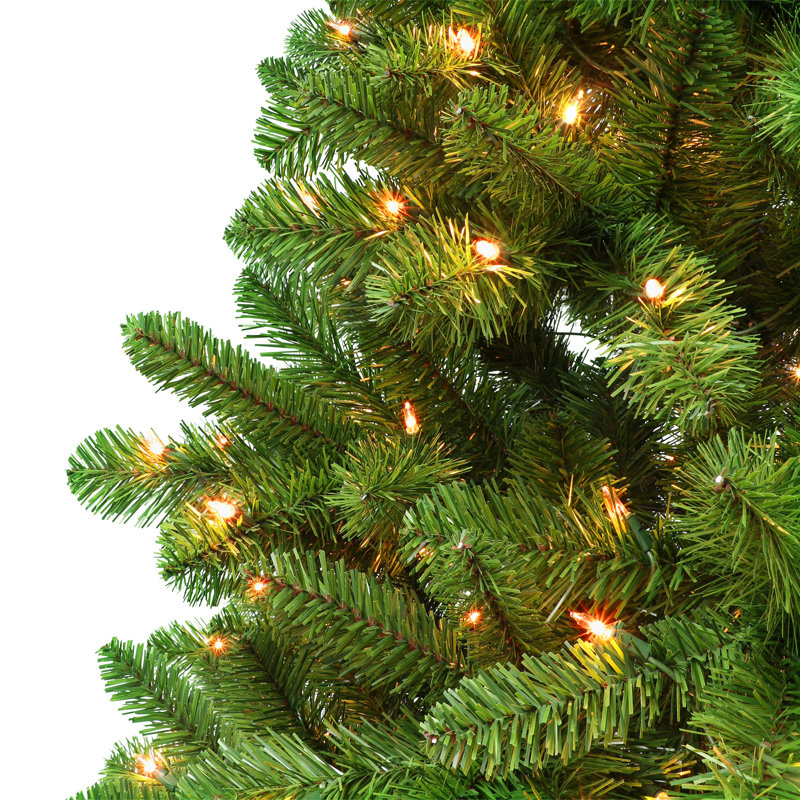 7.5' Lighted Artificial Pine Christmas Tree