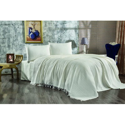 Damaris Cotton Solid Colour Bedspread