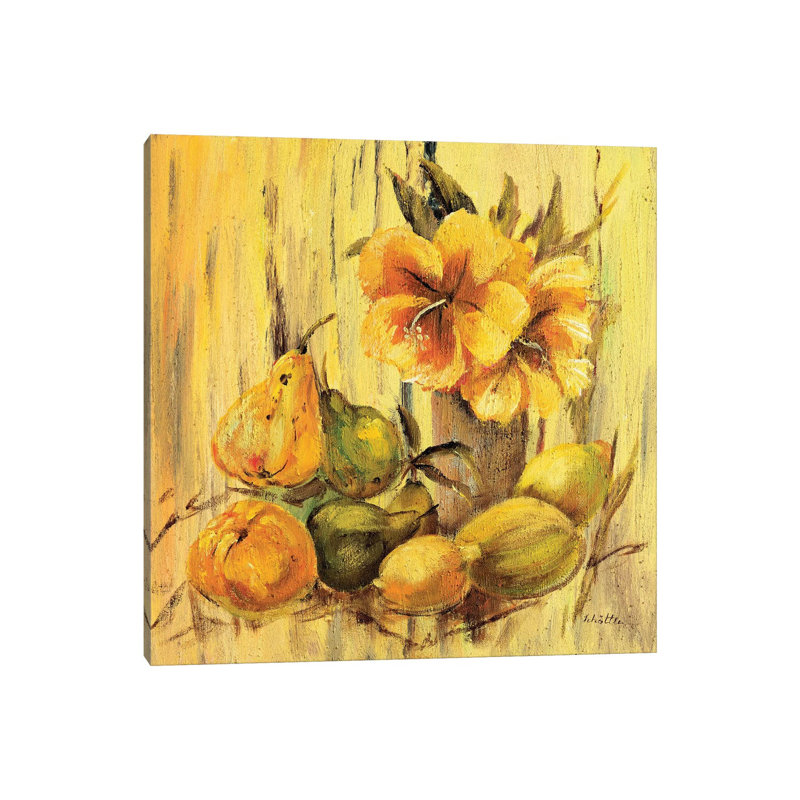 Yellow Creation I by Katharina Schöttler - Wrapped Canvas Print, 30.48 cm H x 30.48 cm W