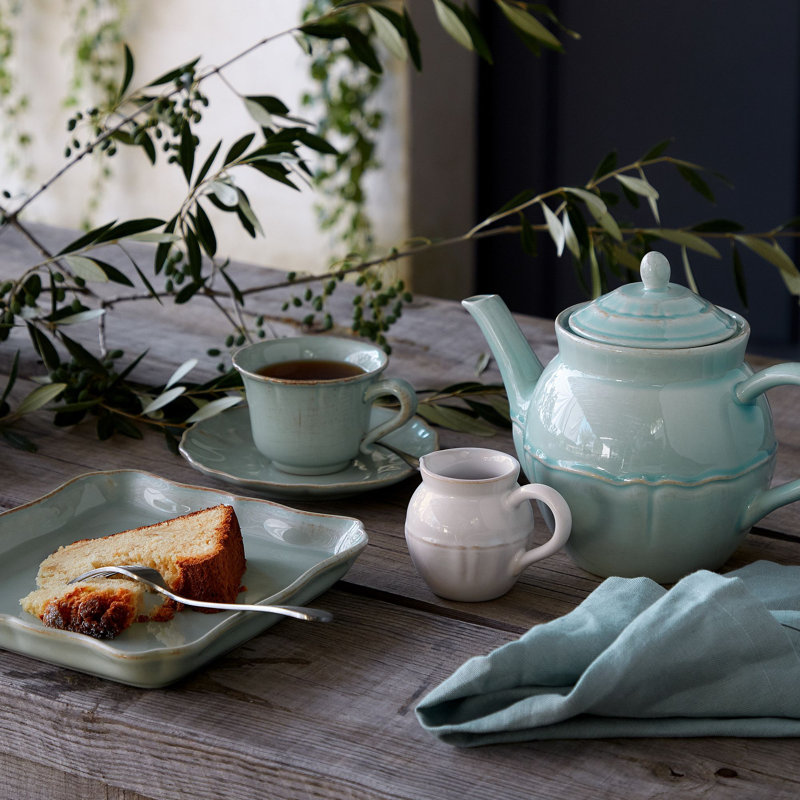 Alentejo Handmade Stoneware Coffee Mug, Turquoise