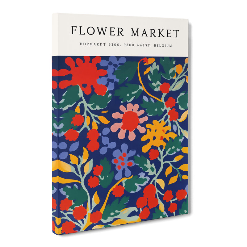 XMKTMKT-115 Belgium Flower Market Exhibition No.2 - Wrapped Canvas Print, 76cm H x 50cm W x 3cm D