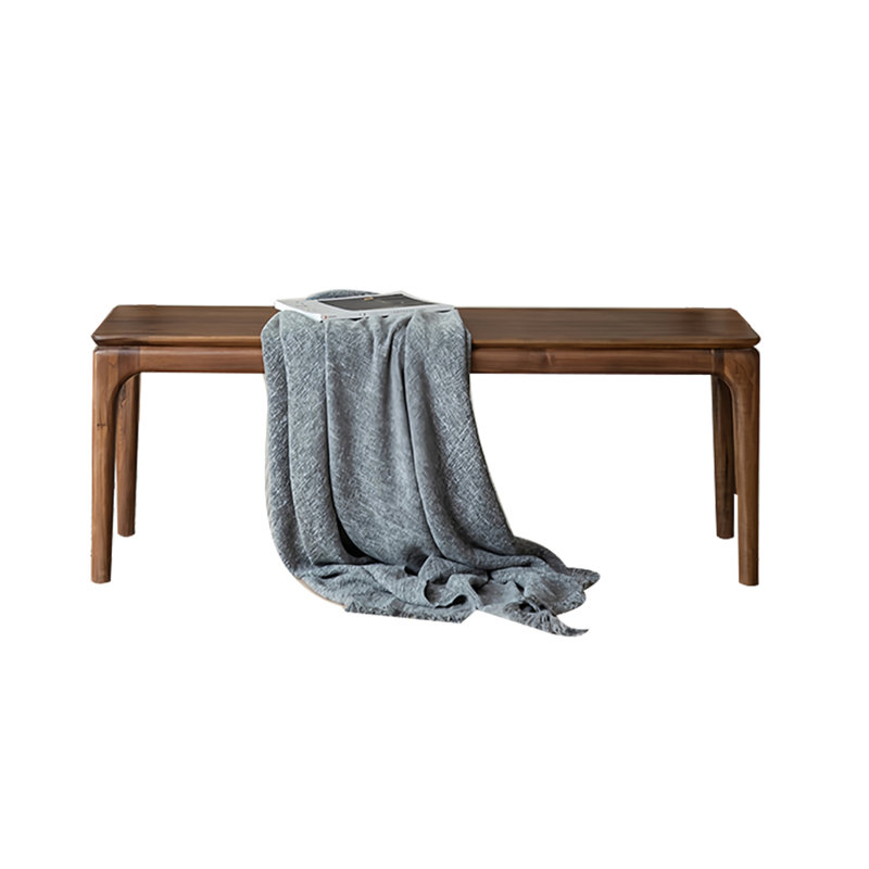 Mischelle Solid Wood Bench, 17.71" H x 62.99" W x 13.77" D