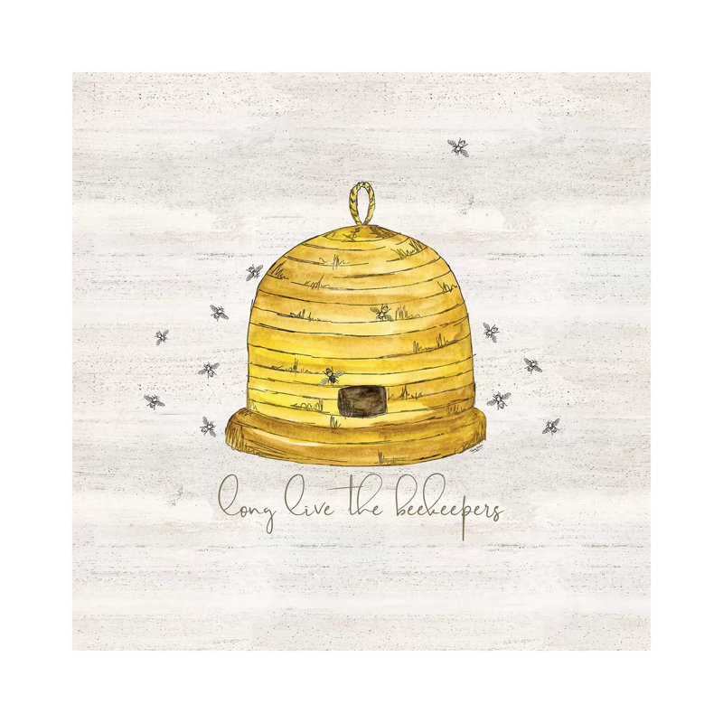 Bee's Life VII-Beekeeper by Tara Reed - Painting on Canvas, Wrapped Canvas, 66.04cm H x 66.04cm W x 3.81cm D