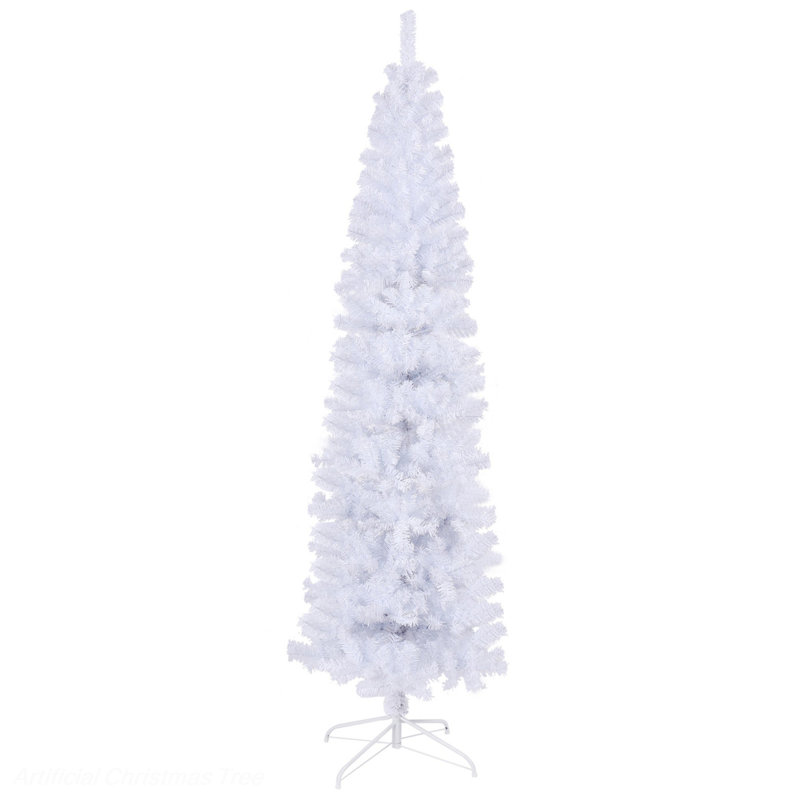 Arbre de Noël élancé, arbre de Noël artificiel avec support en métal